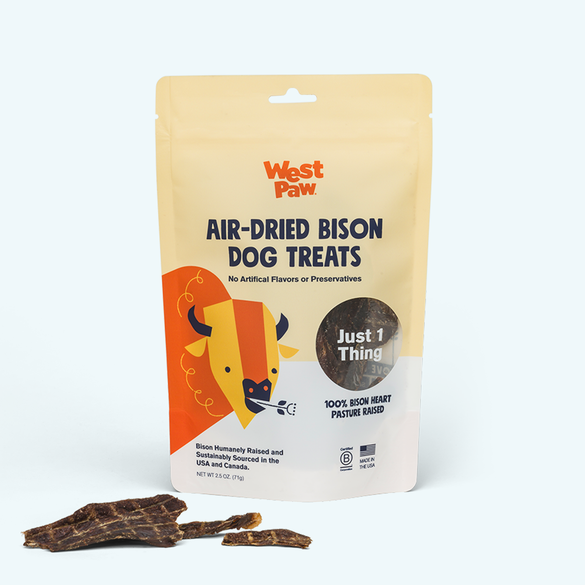 West Paw Air-Dried Bison Lung Dog Treats West Paw Air-Dried Bison Lung Dog Treats