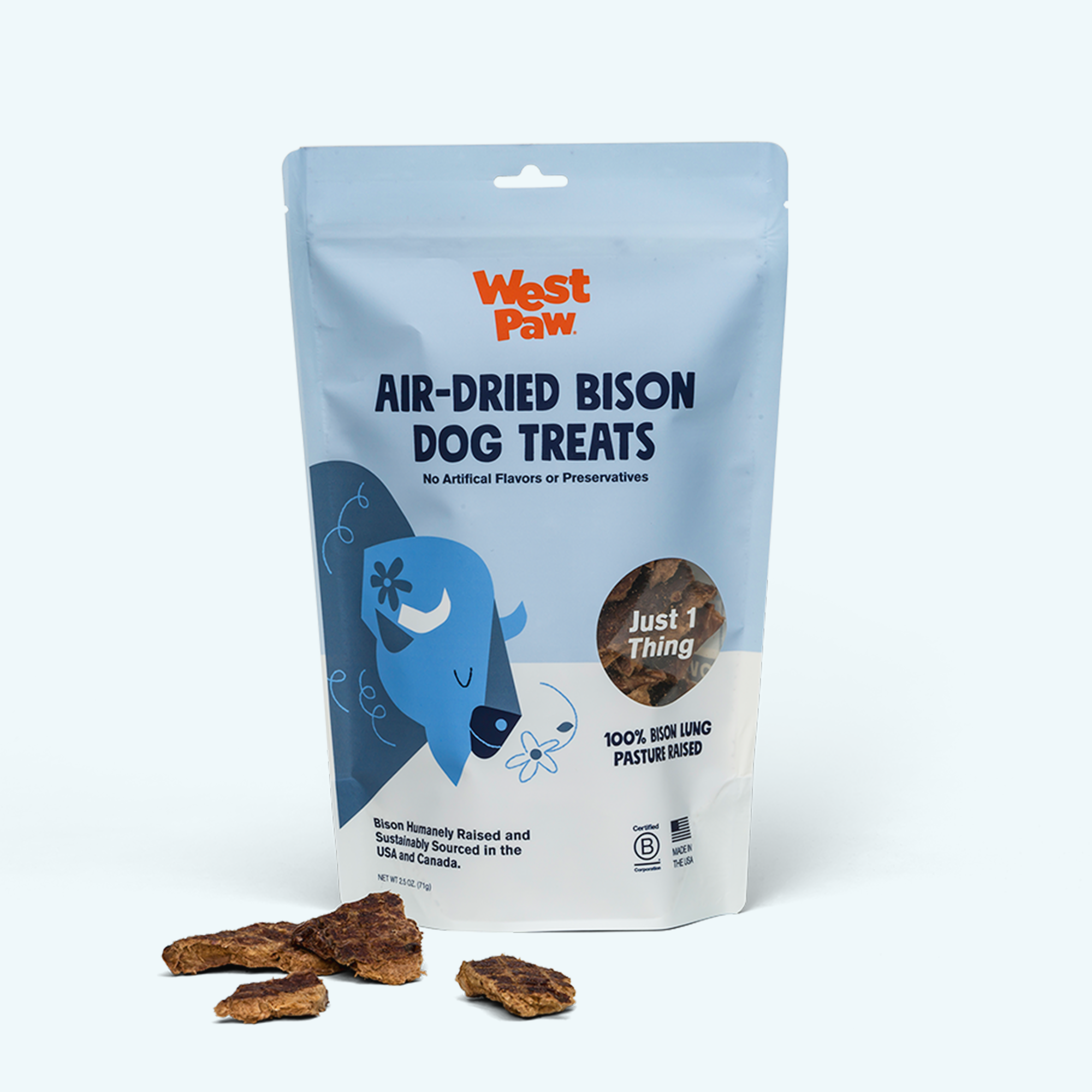 West Paw Air-Dried Bison Lung Dog Treats West Paw Air-Dried Bison Lung Dog Treats