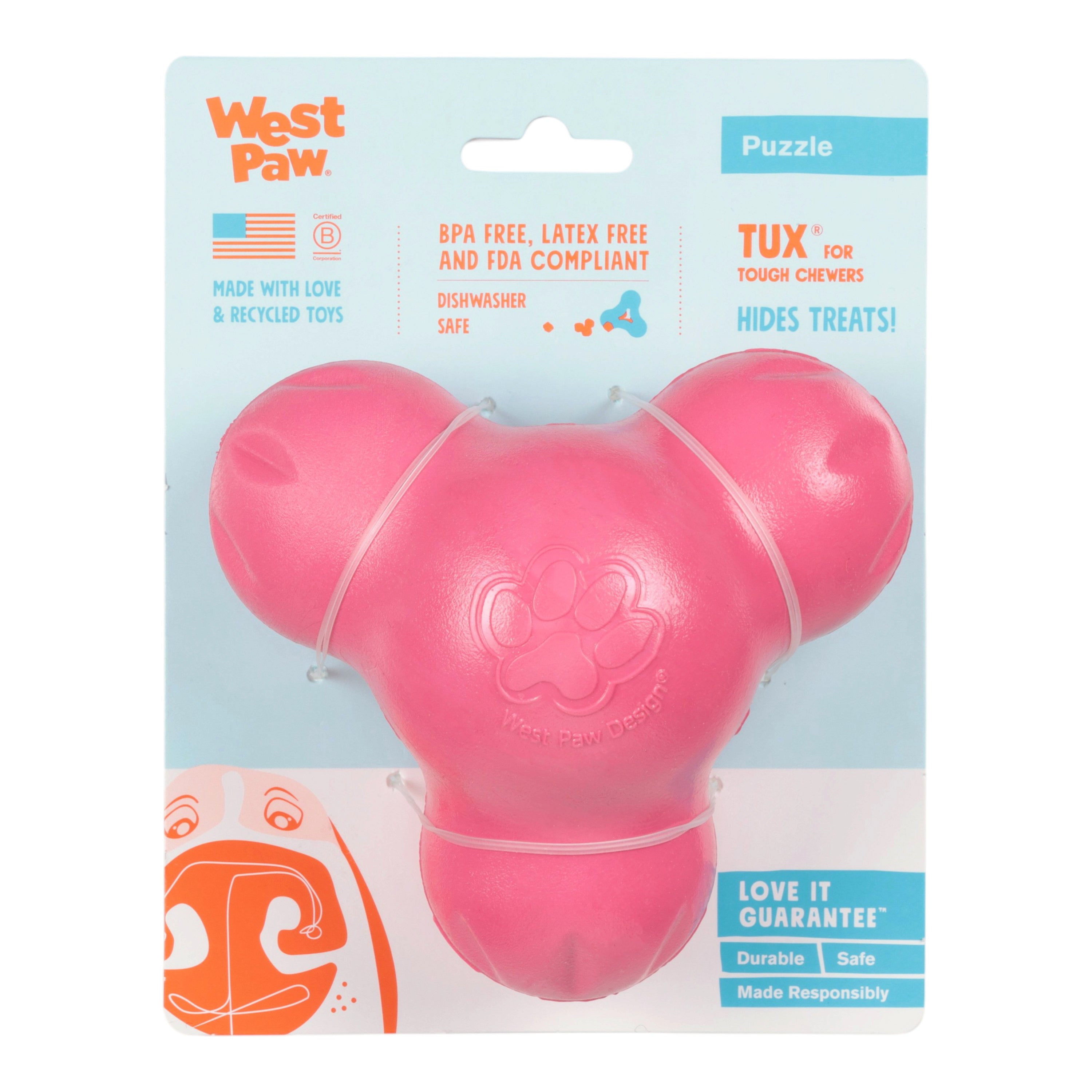 Tux® Treat Toy | Durable Enrichment Toys for Dogs | West Paw