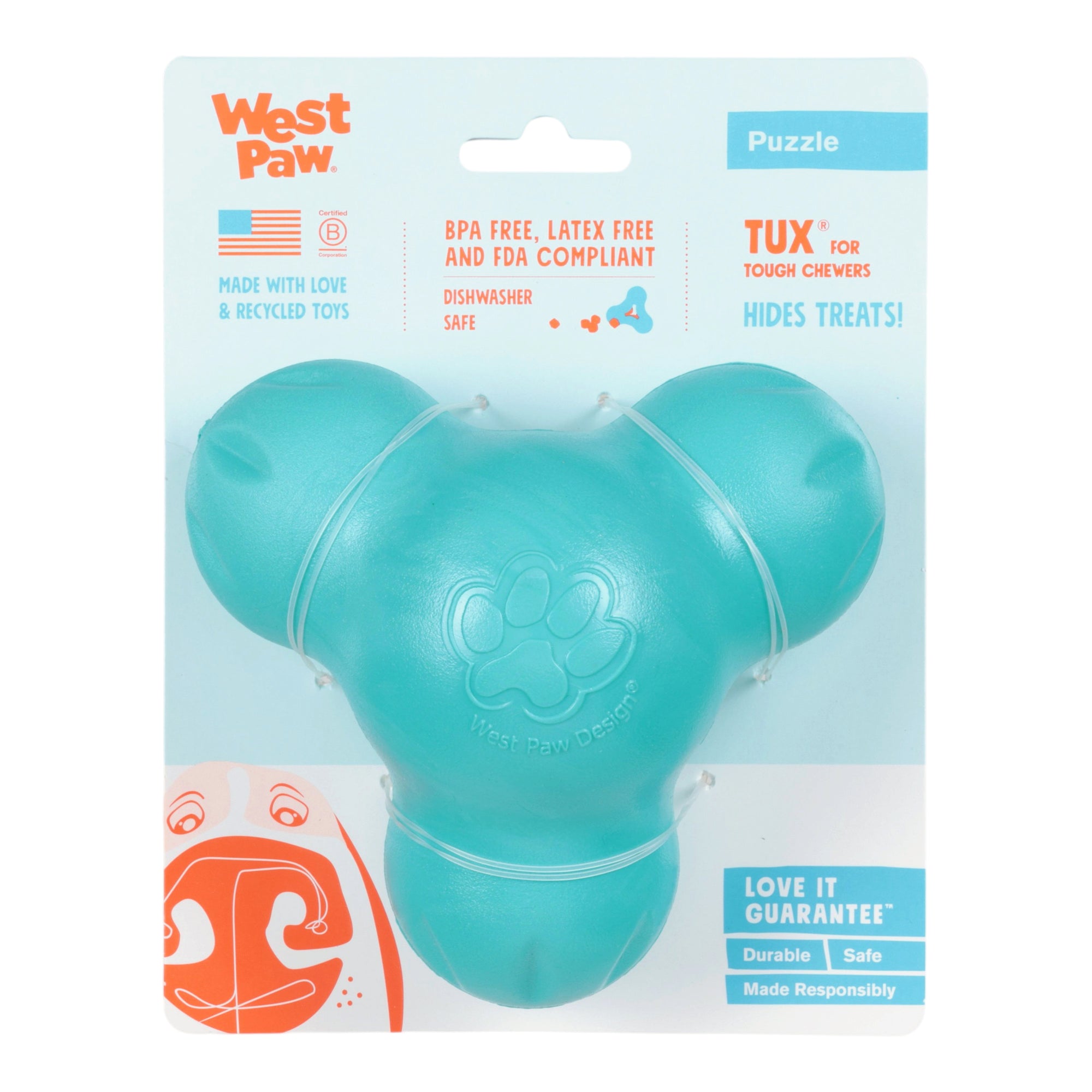 Tux® Treat Toy | Durable Enrichment Toys for Dogs