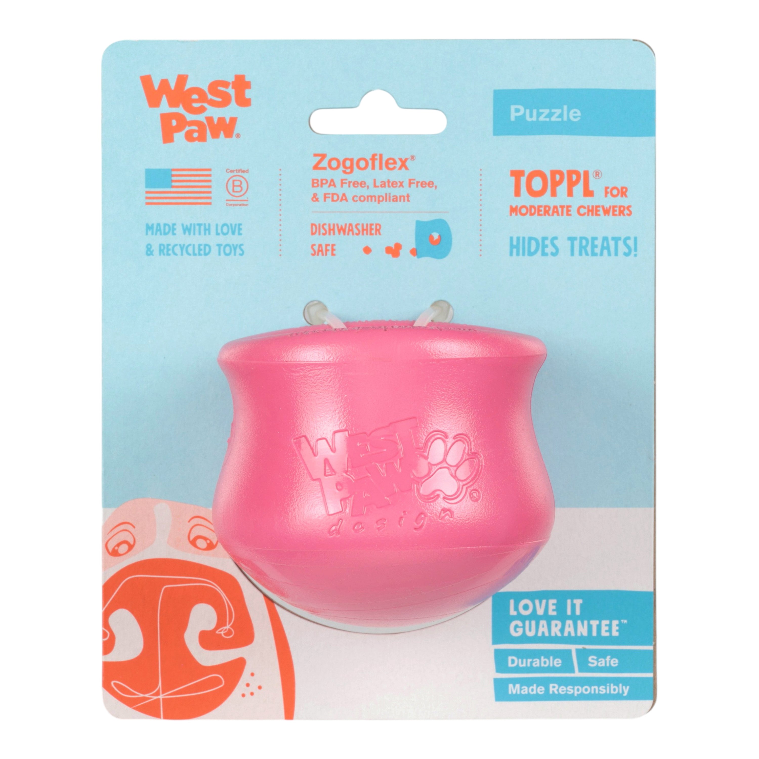 Toppl® Treat Toy | Dog Toy Treat Dispenser | West Paw Toppl