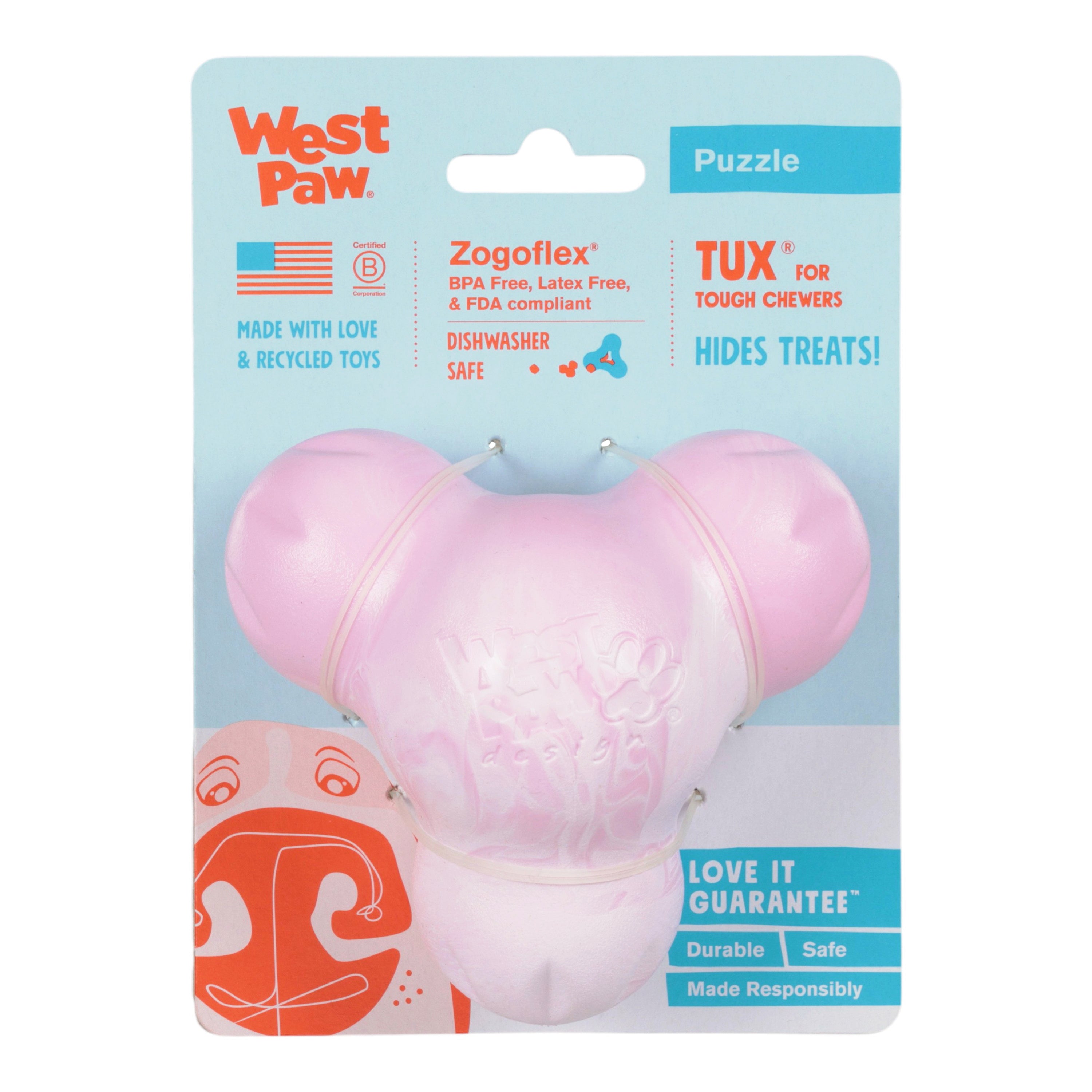 yofugetu 22cmわんこさん Tux® Treat Toy | Durable Enrichment Toys for Dogs | West Paw