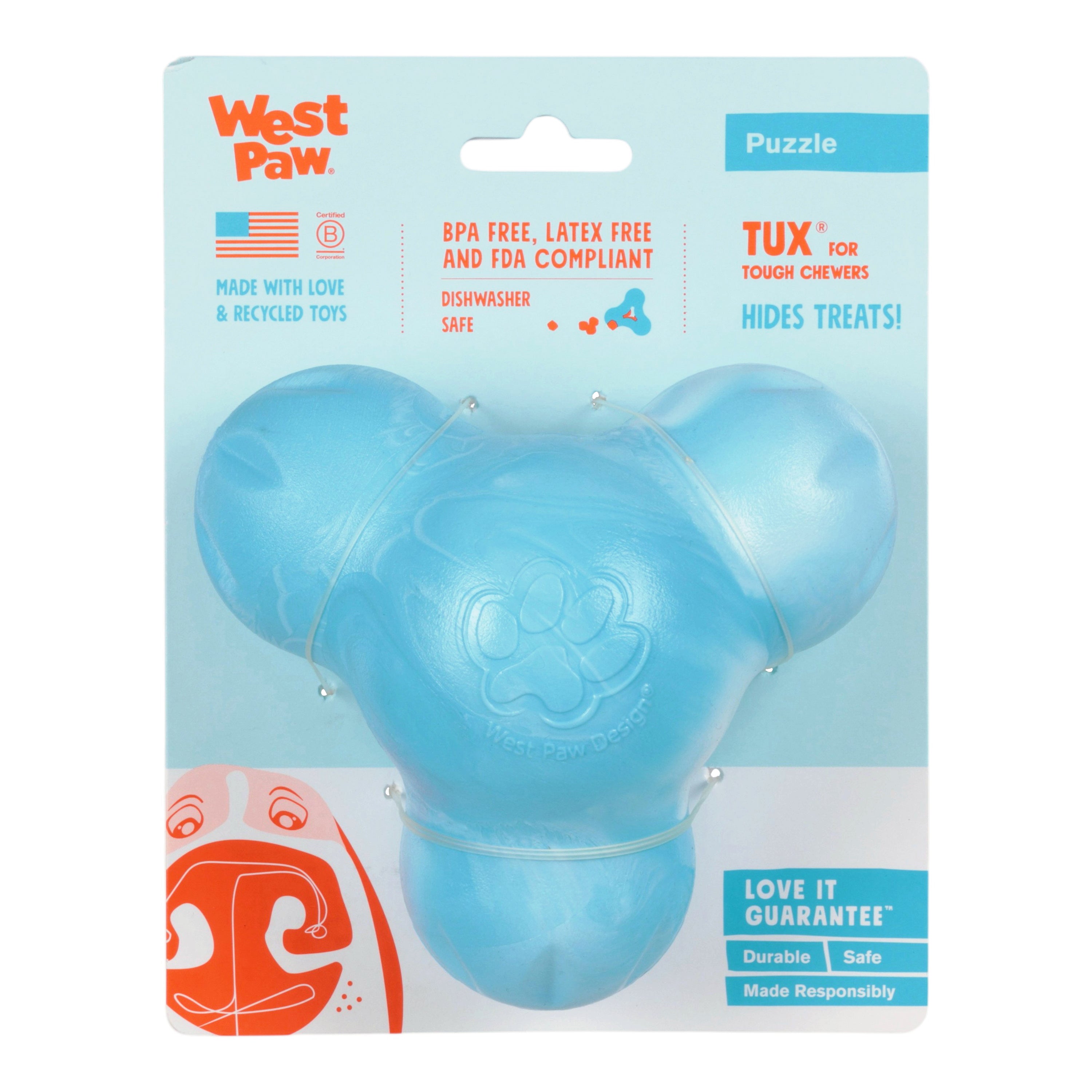 Tux® Treat Toy | Durable Enrichment Toys for Dogs | West Paw