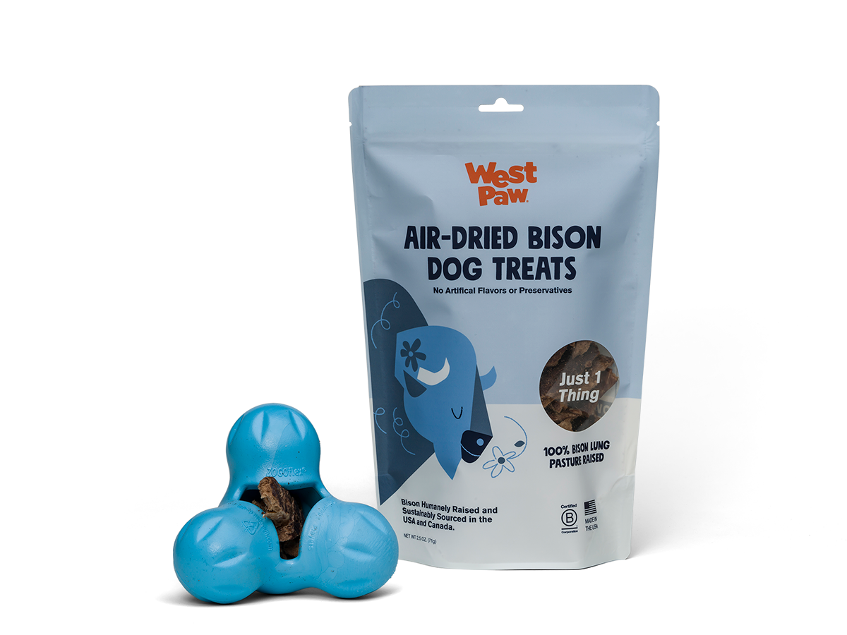 West Paw Air-Dried Bison Lung Dog Treats