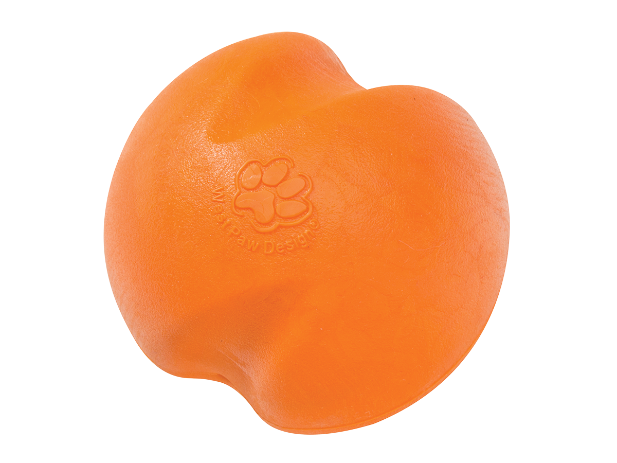 Tangerine Orange Large Jive Dog Ball 