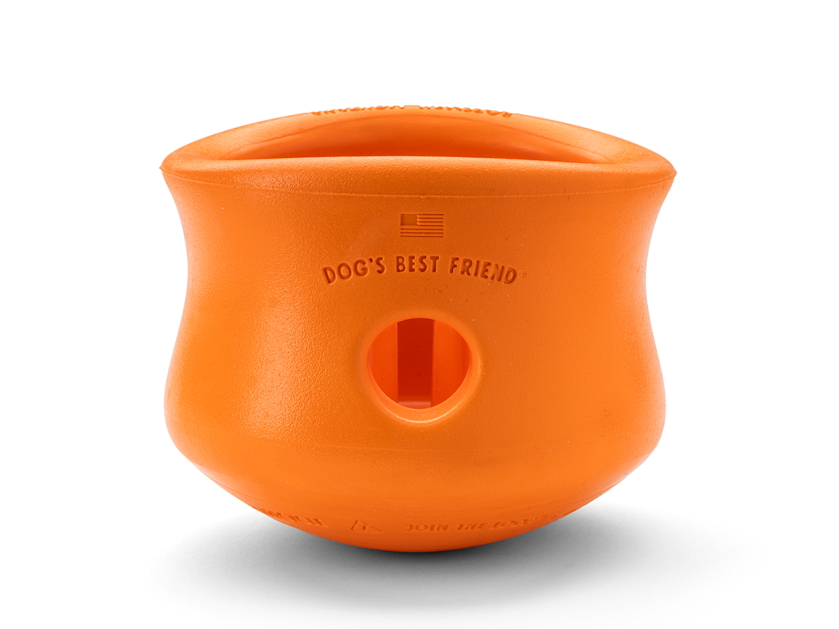 West Paw Toppl Toy Tangerine Small