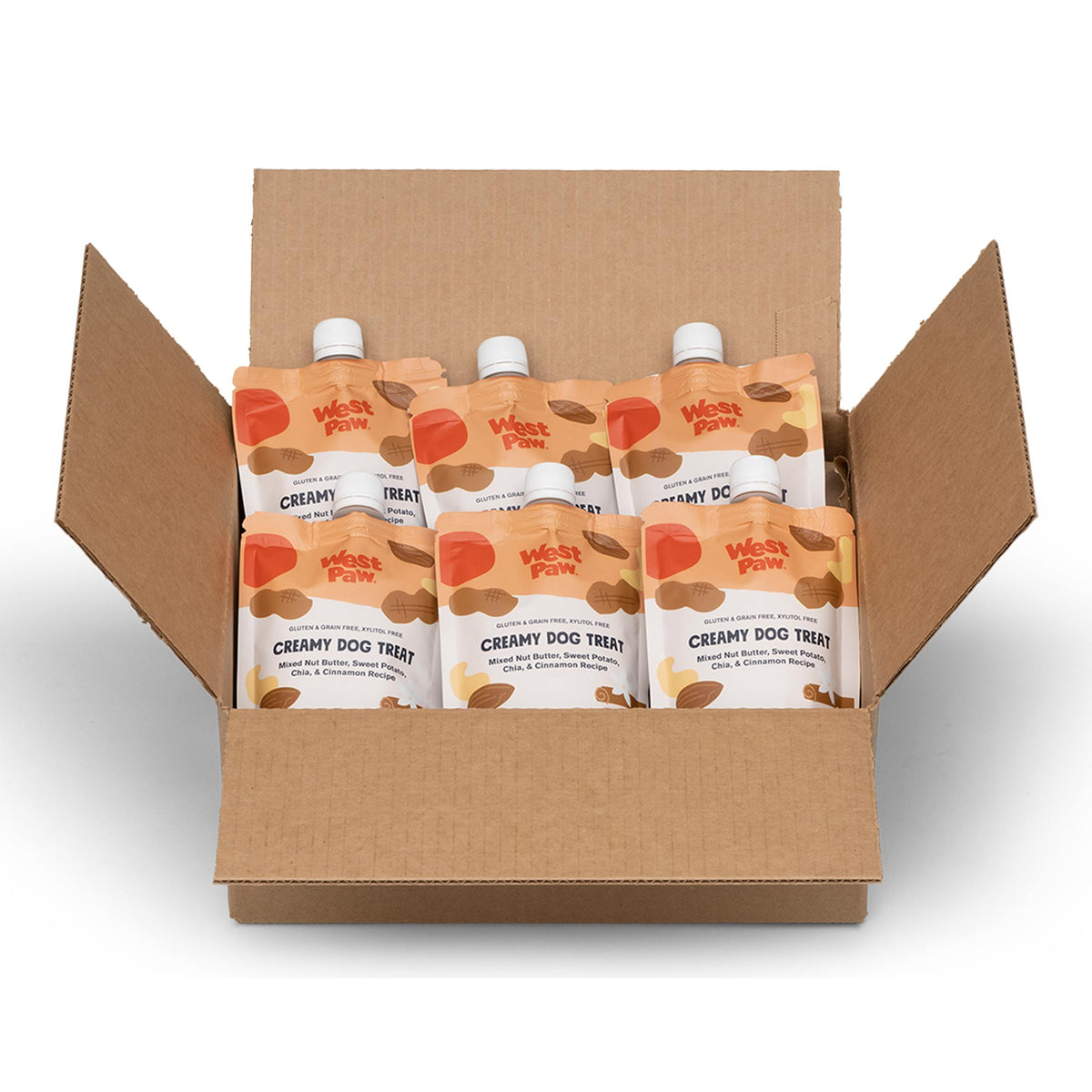 Nut Butter, Sweet Potato, and Chia Seed creamy dog treat, 6-unit case pack