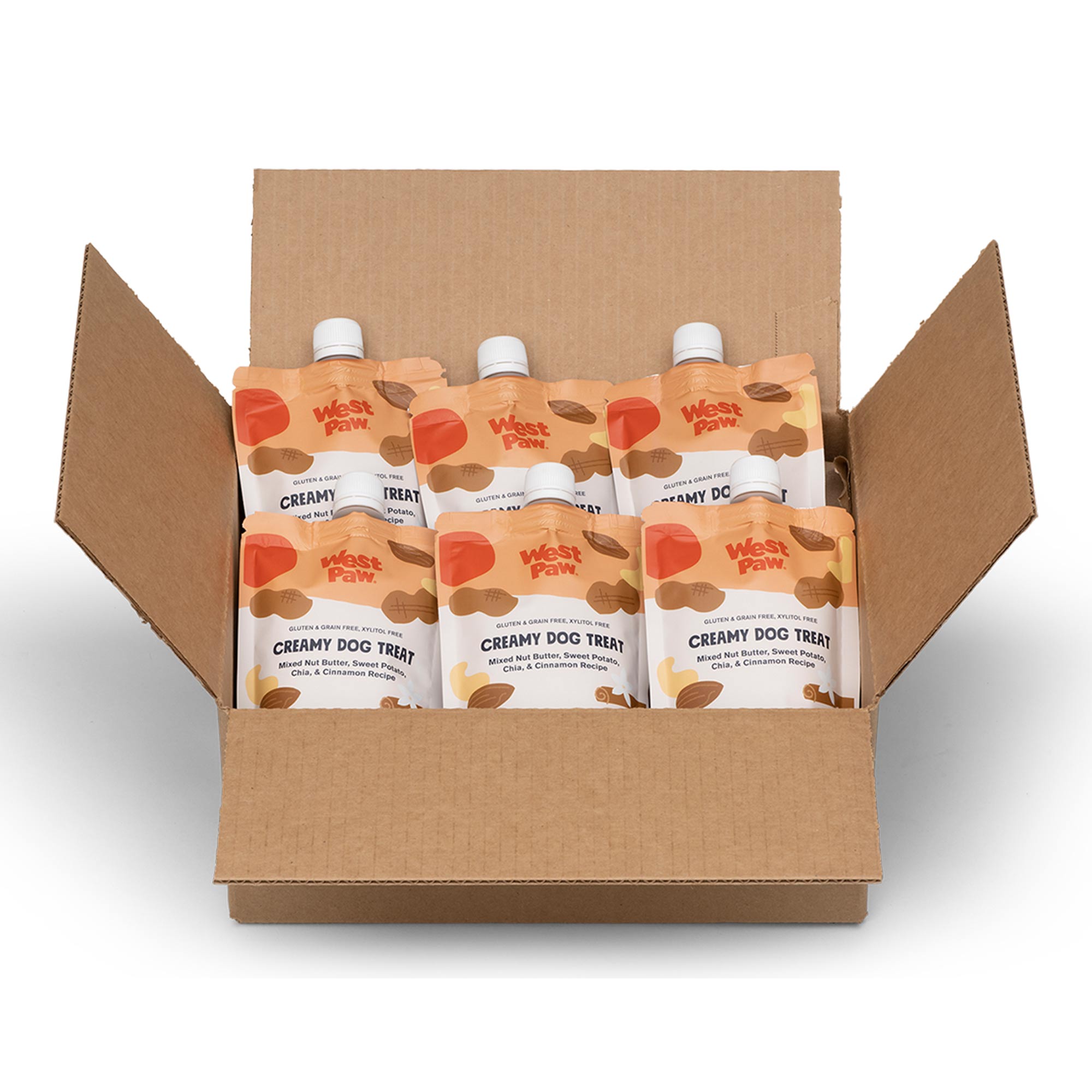 Nut Butter, Sweet Potato, and Chia Seed creamy dog treat, 6-unit case pack