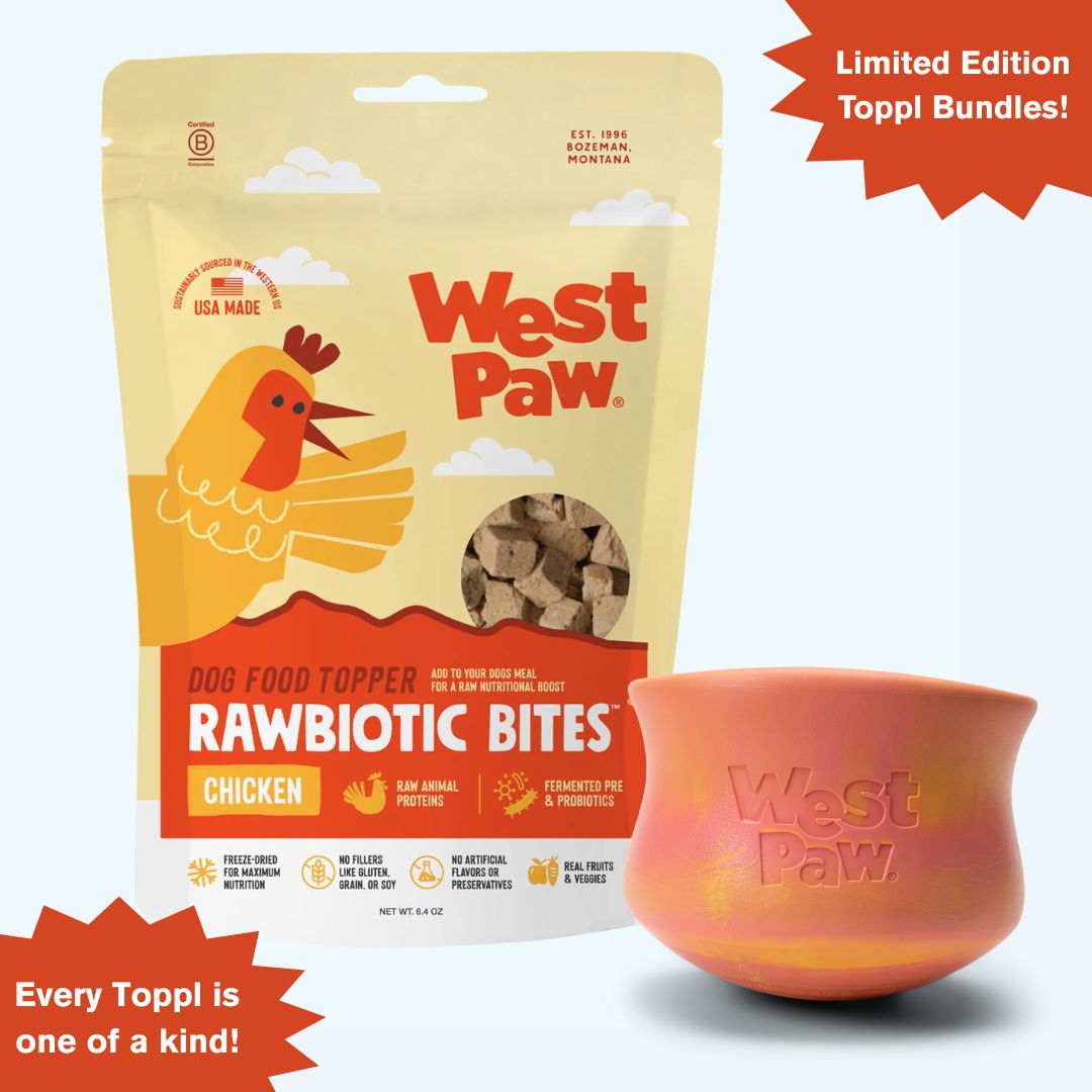 One Limited Edition Tropic Sunset Toppl + One Bag Chicken Rawbiotic Bites