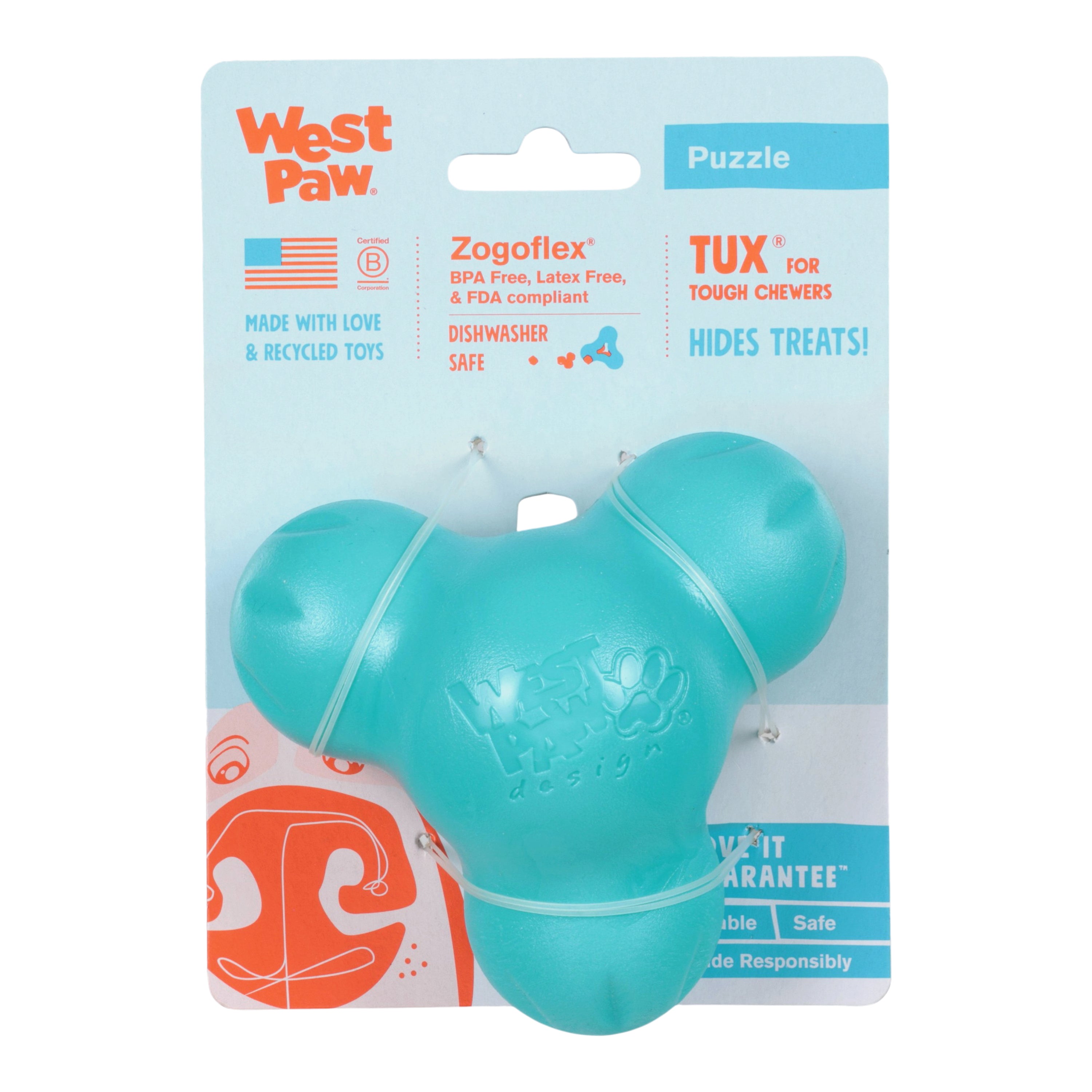 Tux® Treat Toy | Durable Enrichment Toys for Dogs | West Paw