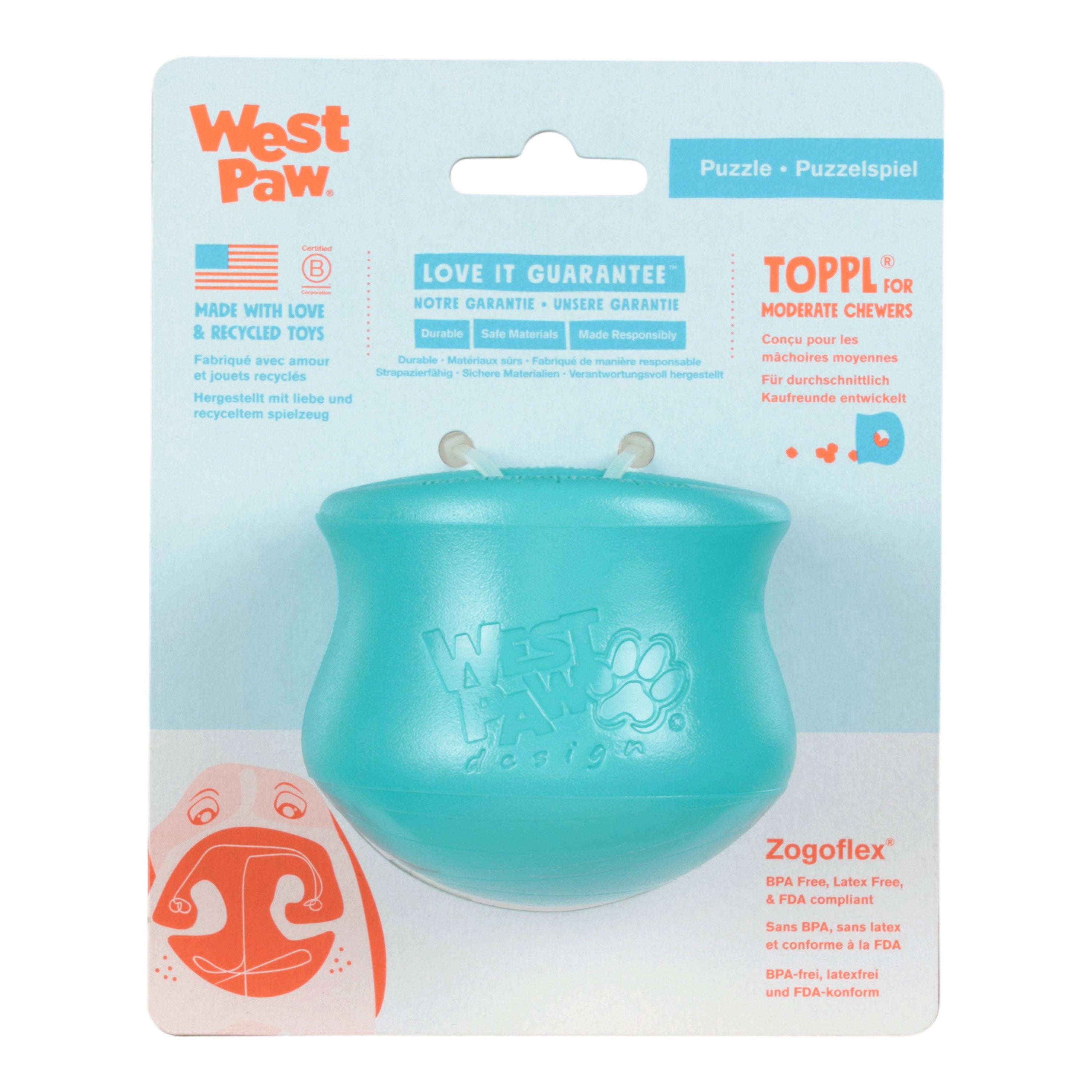 Toppl® Treat Toy | Dog Toy Treat Dispenser | West Paw Toppl