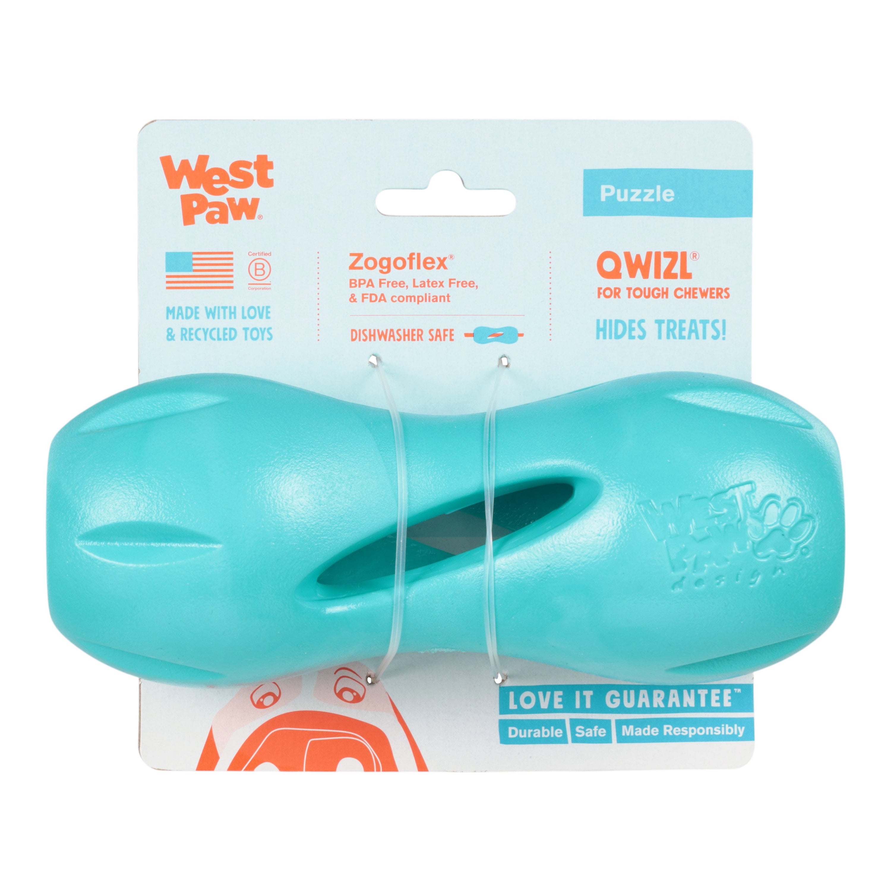 DOG COT ND.ver スツール　専用クリップ付き！　ネイタルデザイン Qwizl® Treat Toy | Dog Treat Toy | West Paw
