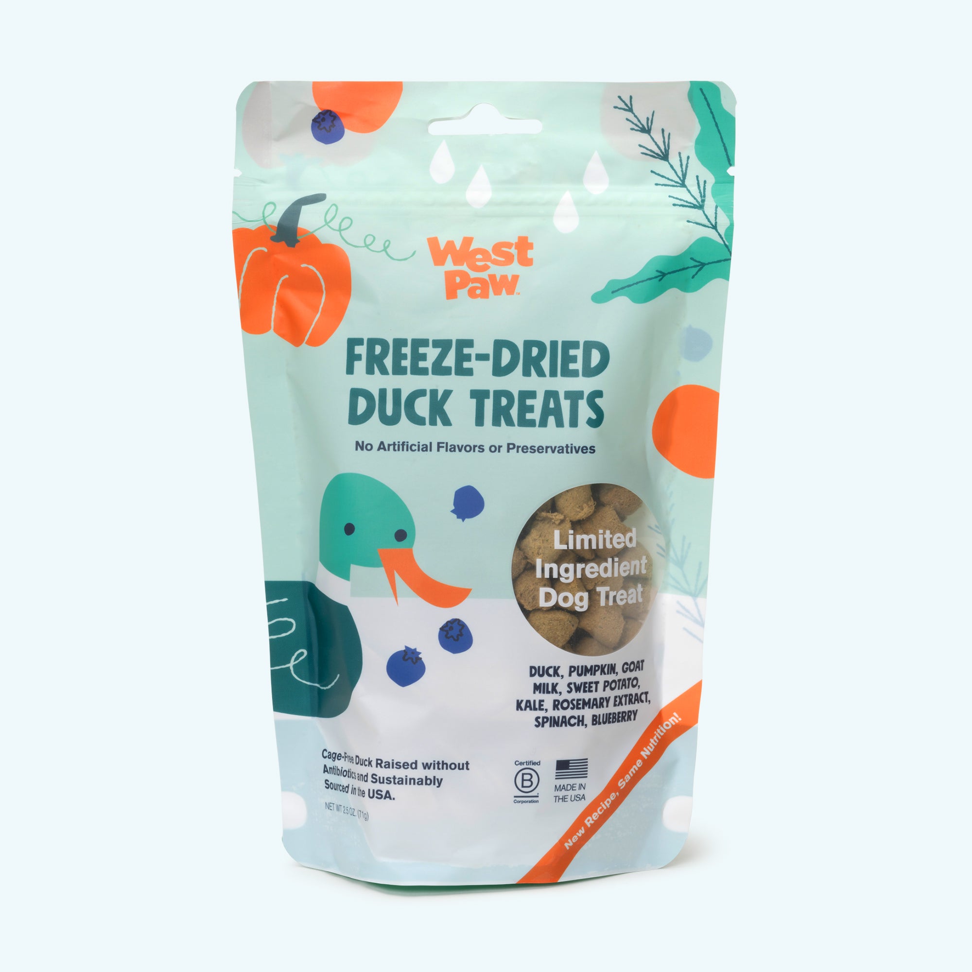 Duck with Superfood Dog Treat 2.5 Oz. Bag