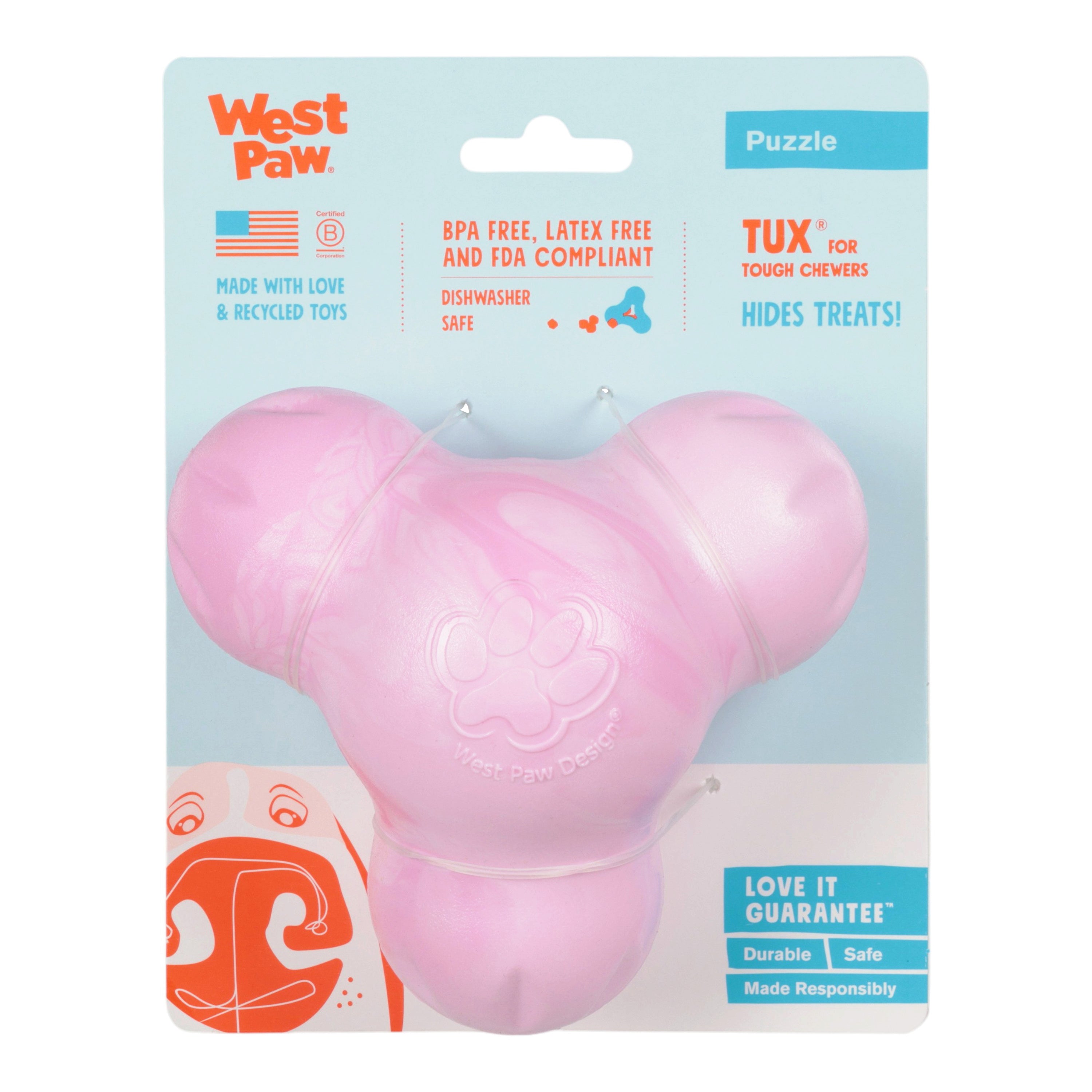Tux® Treat Toy | Durable Enrichment Toys for Dogs | West Paw