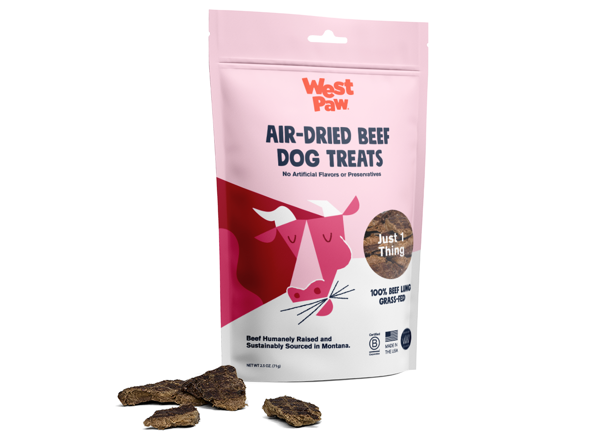 Beef Lung single ingredient dog treats 6-unit case pack