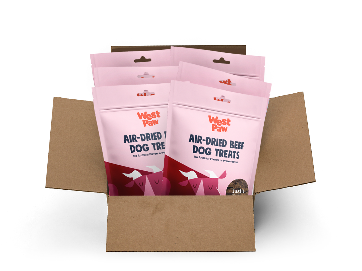 Beef Lung single ingredient dog treats 6-unit case pack