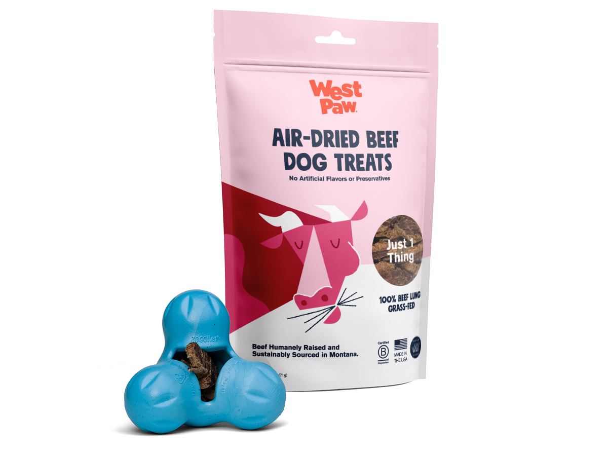 Beef Lung single ingredient dog treats 6-unit case pack
