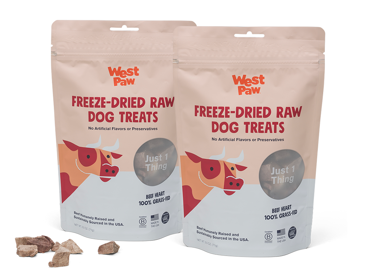 West Paw Freeze-Dried Raw Dog Treats Beef Heart