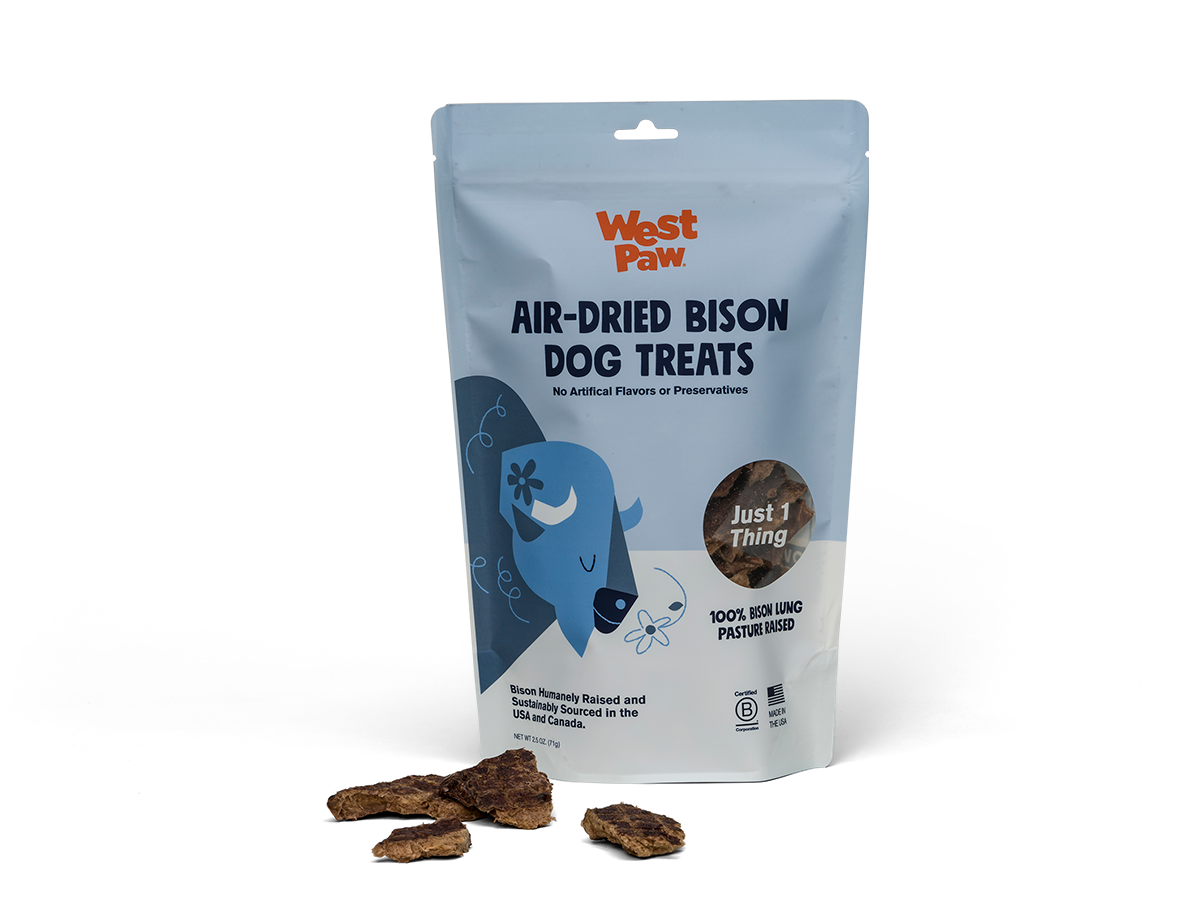 West Paw Air-Dried Bison Lung Dog Treats