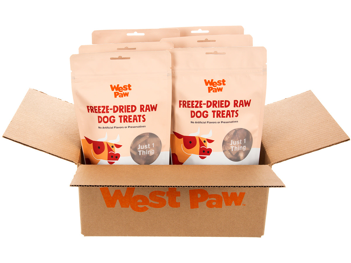 Beef Heart single ingredient dog treats 6-unit case pack