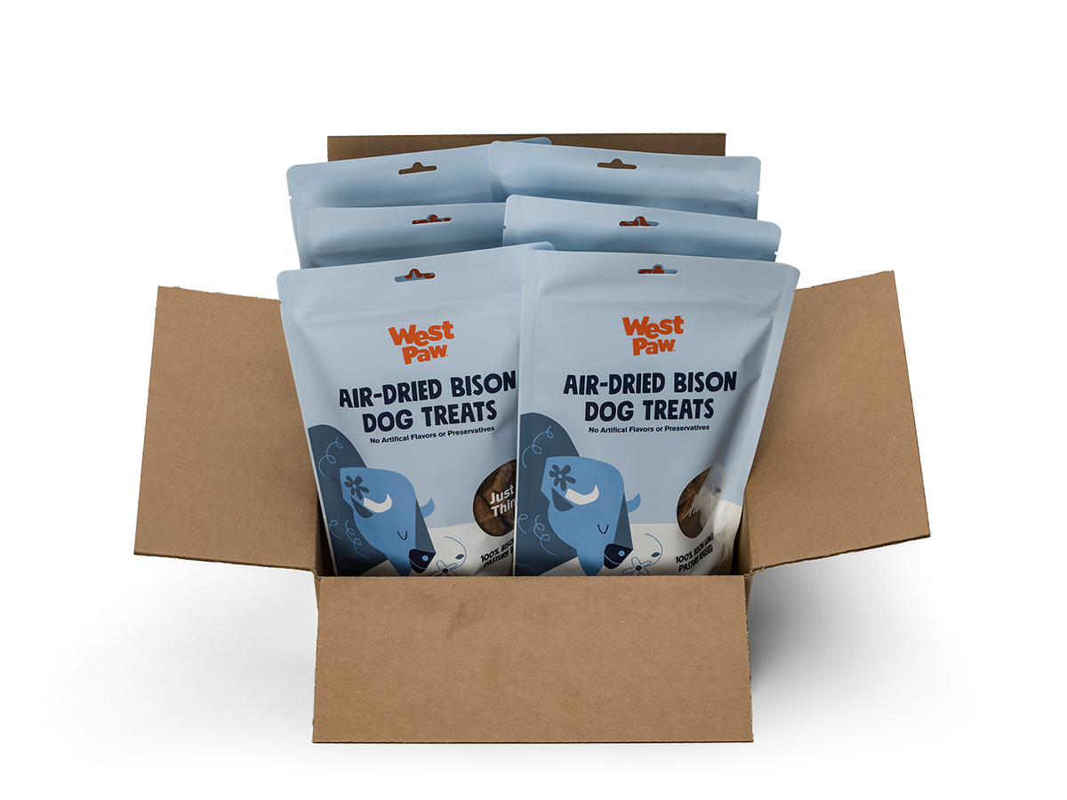 Bison Lung single ingredient dog treats 6-unit case pack