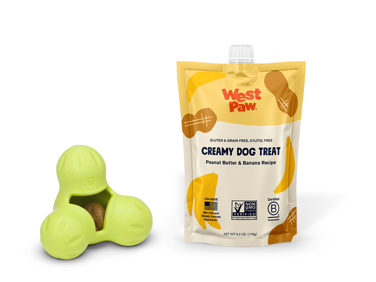 Peanut butter and banana creamy dog treat, 6-unit case pack