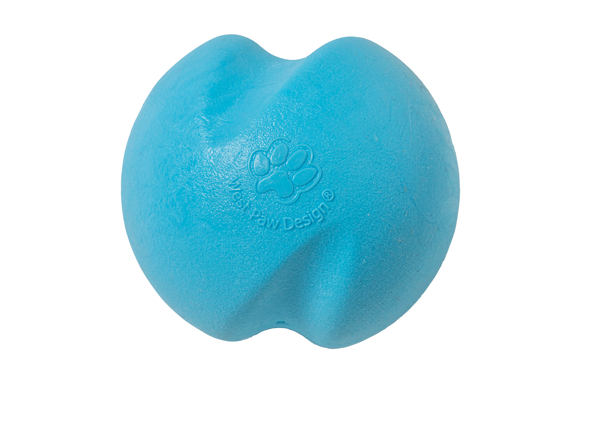 Aqua Blue Small Jive Dog Ball Toy