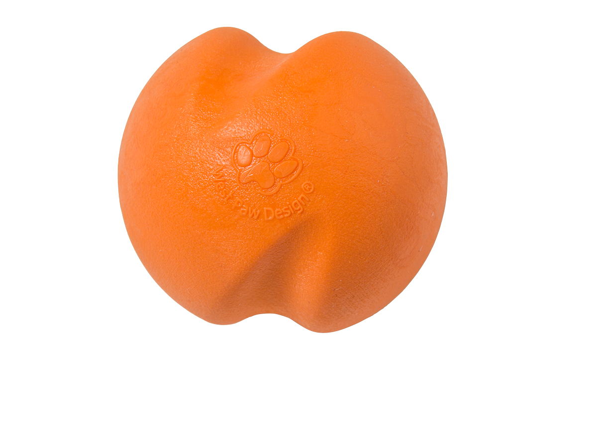 Tangerine Orange Small Jive Dog Ball